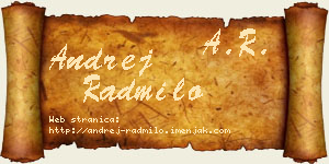 Andrej Radmilo vizit kartica